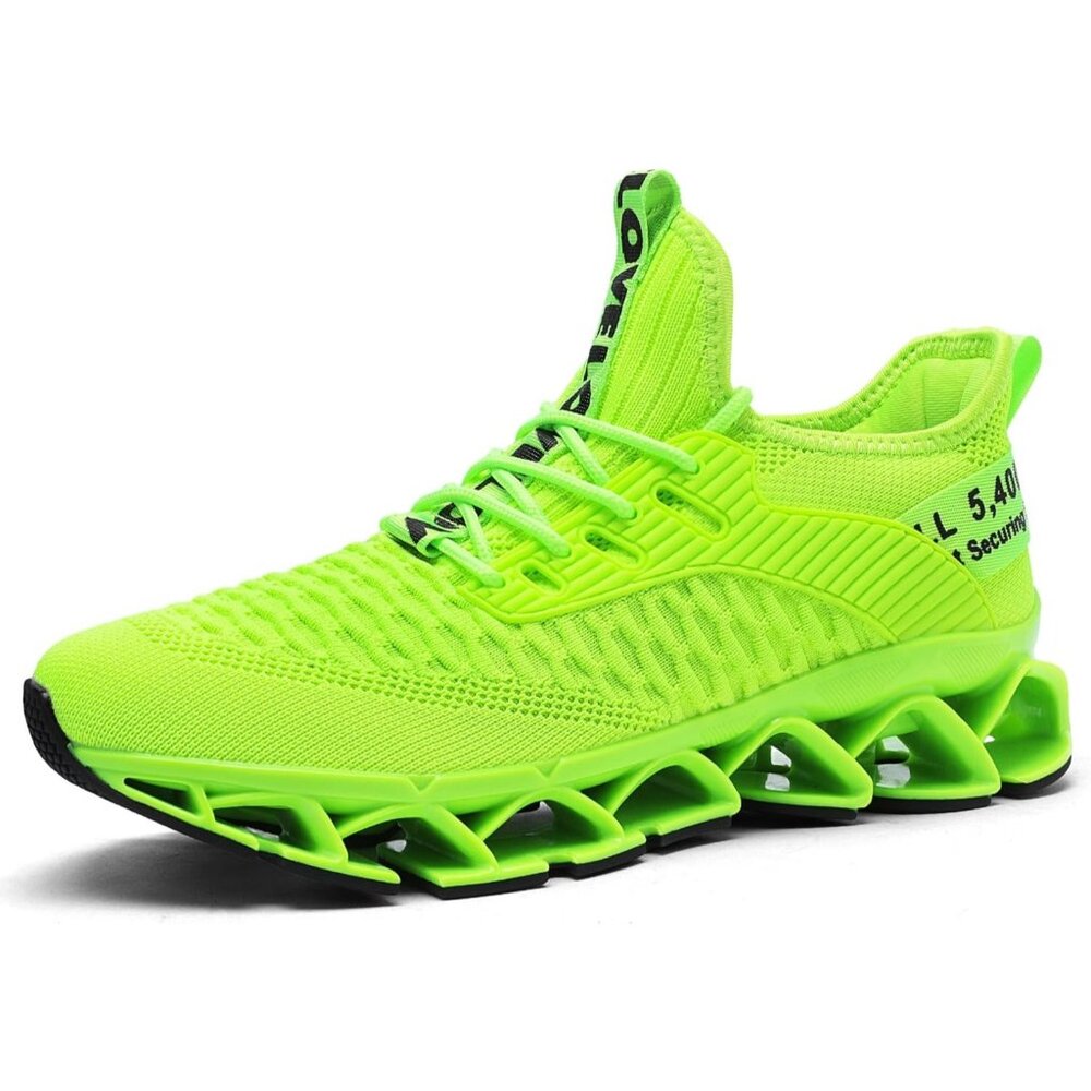 Women's Light Green Running Walking Blade Sport  Tennis Athletic Sneakers Shoes - Picture 5 of 7